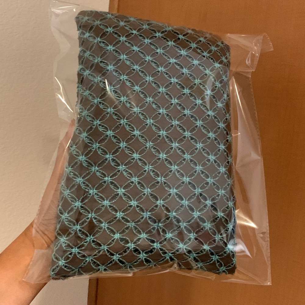Sz L Tommy Bahama Brown and Teal Geometric summer pool party vacay Dress used - Picture 17 of 17